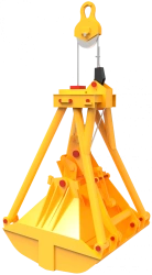 Double-jaw hydraulic single-rope grapple DG2-5-C3-1k-1,0-U1