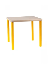 Children's square table 460 / yellow