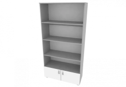 Two-section storage cupboard 1000x400x2000mm (WxHxH)