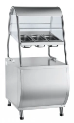 Cutlery and tray counter with bread rack PSPH-70M (Kashir.)