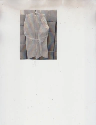 Disposable surgical gown, non-sterile, density 25-60 g/m2, elastic sleeve, size 46-48, colour blue