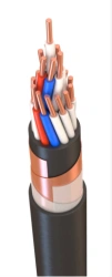 Control cable with copper conductors and PVC plasticate insulation for rated alternating voltage up to 660 V of frequency up to