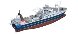Large freezing fishing trawler BMRT