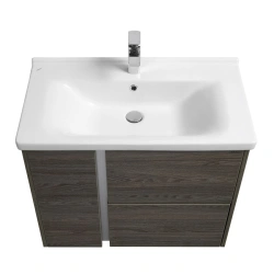 Cabinet under sink Aquaton Stone 80 walnut 1A228201SXC801.A228.2.01S.XC8.0
