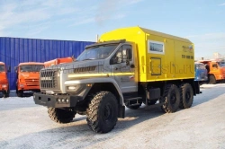 Mobile steam generating unit (MPU), UZST brand, type UZST01, modification, 6890-23 on Ural 55571-6951-16 chassis.