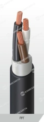 Power cable of EPRon® type with copper conductors, insulation made of ethylene propylene rubber for voltage 0,66, 1 kV of ???- b