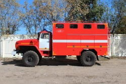 Fire hose truck AR-2 (43206), type 4344-09, modification 4344A8, on chassis Ural 43206-4151-79, 43206-4151-81