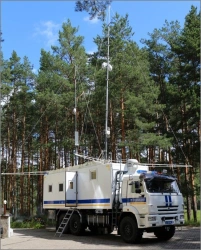 Mobile communication centre of the robotic complex (PUS-RK) model 5027A1-RK on the basis of KamAZ 43118
