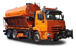 Combined sweeping machine R-65115 (type R45K6511 model 503610 on the chassis KAMAZ 65111-50). 503610 based on KAMAZ 65115-A5, 65