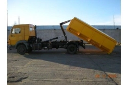 Special platform with loading and unloading equipment, with crane-manipulator unit (CMU) produced by INMAN JSC (mul