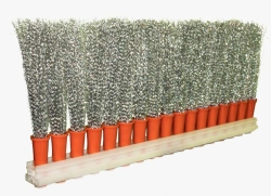Metal lint cassette brushes