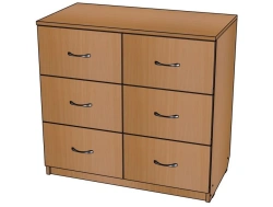 Office cupboard No. 6 with drawers/ T09
