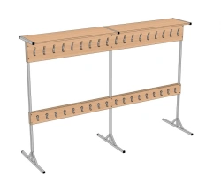 Floor rack 2-sided with 36 hooks 2330*700*1600 mm VNp2-36