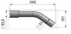 Exhaust pipe 3302-1203170-01