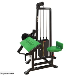 Biceps machine weight-block machine