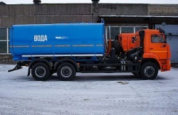 Tanker truck (drinking water) (AC) 7074D7-50 on chassis KAMAZ 6520-53 (-B5)