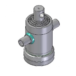 Telescopic hydraulic cylinders with double-sided action: D of pistons from 25 to 300mm. , D rod from 8 to 250 mm, working pressu