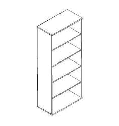 Wooden shelving unit