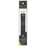 Graphite pencils "VKF" "Project" 3P-4010 Set of graphite pencils OPP sharpened assortment 10 x 3 pcs.