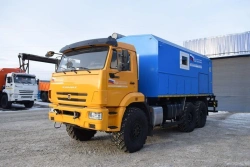 Repair and welding unit (RWU), UZST brand, type UZST03, modification 586C-17 on KAMAZ 5350-D5 chassis.