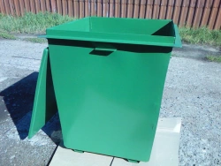 Metal container for solid municipal (household) waste