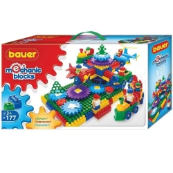 Bauer children's educational construction toy "Mechanic Bloks" series "Merry Carousel" set in box, 177 elements, article 1