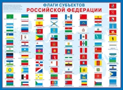 Flags of the subjects of the Russian Federation, municipalities, cities and settlements of the Russian Federation (sublimation a