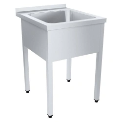 Solid drawn wash tub PROFI WMotsb1-500PNT with edge