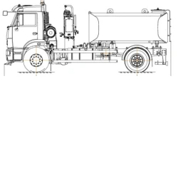 Combined machine KO-829A1, type KO-829A1, base chassis: KAMAZ-43253-G5, environmental class 5