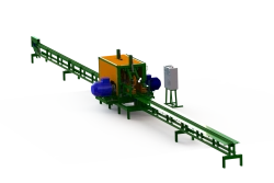 Semi-automatic machine for processing thin-section wood on circular saws "Altai-6000" Lafetnik Mamont