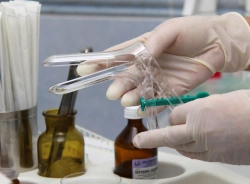 Vaginal polymer single-use sterile vaginal mirrors according to Cusco "ZVK-DiaKlon" size M