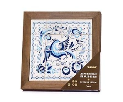 Russian Patterns "Gzhel" Puzzles (16 pieces) Article 131