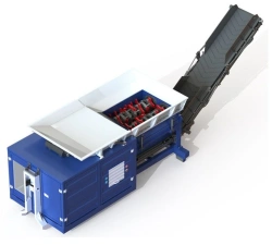 Mobile shredder (chipper) for wood waste, model: TT-2200 DU