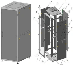 Telecommunication cabinet ??-?-33U-600?1700?800-??