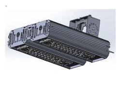 LED luminaire "Industrial Design MTM IoT" series CUBIC 120 Two modules Connection from sides 180 degrees Mounting UZK 60