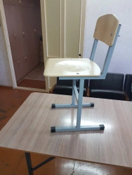Metal school chair