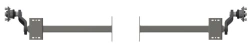 Rubber tubular axle without brake up to 750 kg TPBM-15.311????.00?B