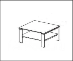 Wooden coffee table model C 11