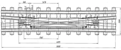 Cross-arm of type P50 grade 1/9 (project 1623.02.000)