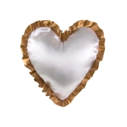 Pillowcase "heart" with coloured ruffles