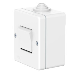 CADUCEUS ALING OG Single-key switch 10A, 250V~, IP55, white, Art. 210