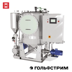 Vacuum pumping unit with prefabricated tank for treatment and transportation of solid and liquid food waste "Gulfstream-K".
