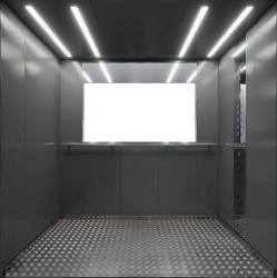 Passenger lift with capacity 630 kg, cab speed 1,6 m/s with upper machine room