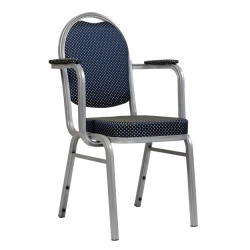Chair with armrests Asia 25mm on metal frame
