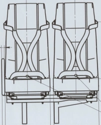 A66R33-6840011 Left double seat