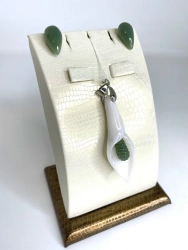 Jewellery set "Calla" (jade)