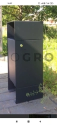 Metal 1 metre waste bin