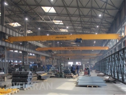 Electric overhead travelling crane single girder supporting crane