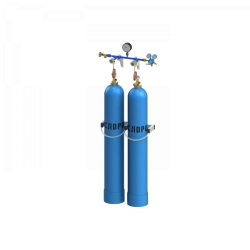 Discharge frame for oxygen for two cylinders ???-2