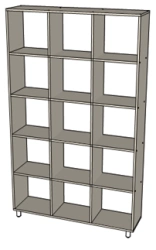 Tall shelving unit
